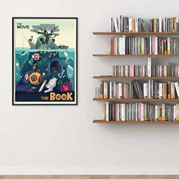 The Movie vs The Book Literary Art Print in Multiple Sizes