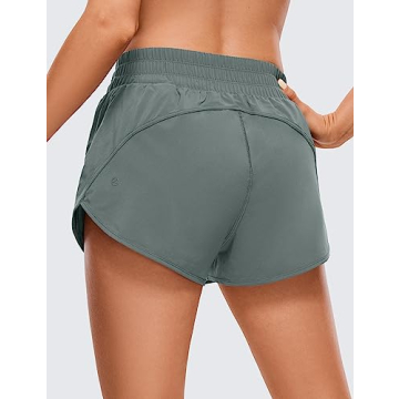 CRZ YOGA High Waisted Running Shorts for Women