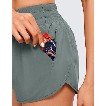 CRZ YOGA High Waisted Running Shorts for Women