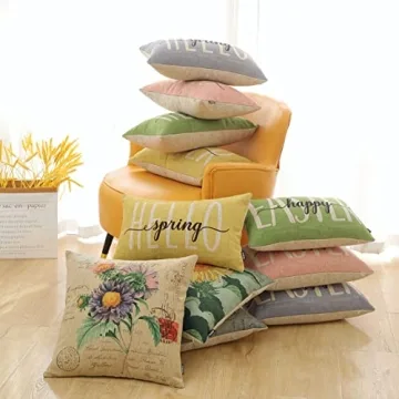 Happy Easter Pillow Covers 12x20 for Farmhouse Decor