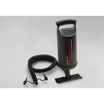 Intex 68351EP Seahawk 4 Inflatable Boat Set: Includes Deluxe 54in Boat Oars and High-Output Pump – SuperStrong PVC – Fishing Rod Holders – 4-Person – 1050lb Weight Capacity