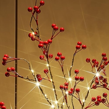 Fudios Lighted Pine Branches 80 LED Fairy Lights