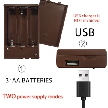 Fudios Lighted Pine Branches 80 LED Fairy Lights