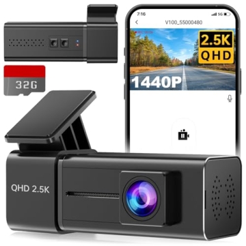 2.5K Fox Dash Cam with WiFi & Night Vision Features