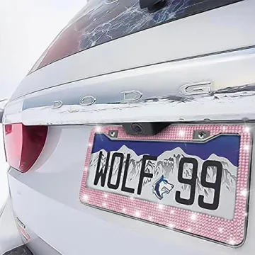 Bling Car License Plate Frame for Women - Sparkly & Durable