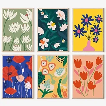 Cupmod 6 Pack Paint by Numbers for All Ages - DIY Canvas Kits