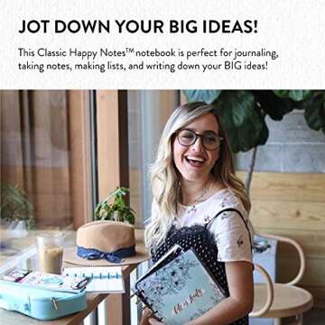 Classic Happy Notes Neon Lights - 60 Dot Grid Pages