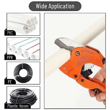 Bates PVC Pipe Cutter - Cuts Up to 1-1/4" with Ease