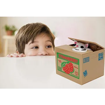 HmiL-U Automatic Cat Piggy Bank for Kids Fun & Savings