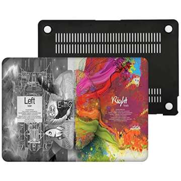 Stylish Left Right Brain Hard Cover for MacBook Air 13 Inch