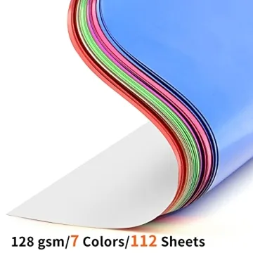 WOWOSS Metallic Foil Origami Paper Set 112 Sheets 7 Colors