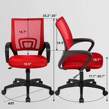 Office Chair Ergonomic Mesh Computer Chair for Comfort