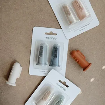 mushie Baby Finger Toothbrush 2-Pack for Infants
