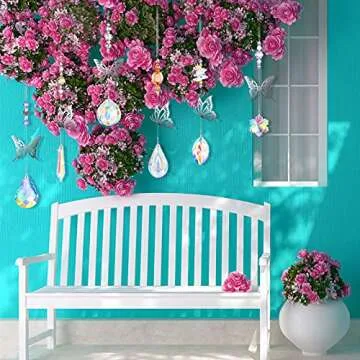 Exquisite Hicarer 7 Piece Crystal Suncatcher Set