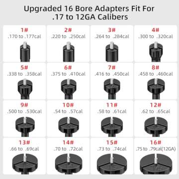 EZshoot Bore Sight Kit for .17 to 12GA Calibers BoreSighter with Button Switch Red Laser Bore Sight