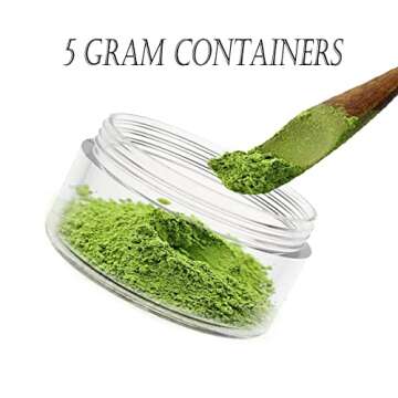 ZEJIA Mini Makeup Containers - 50 Count with Labels