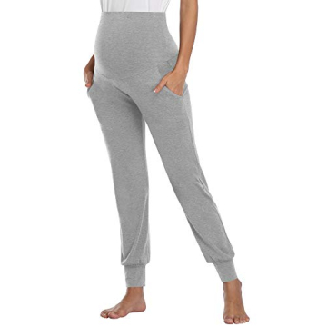 AMPOSH Women's Maternity Joggers Stretchy Comfortable Pants