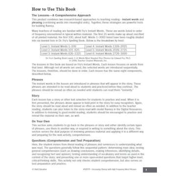 Increasing Fluency with High Frequency Word Phrases Grade 4 (Increasing Fluency Using High Frequency Word Phrases)