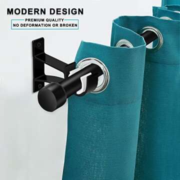 Heavy Duty 6 Pack Curtain Rod Brackets for Stylish Windows