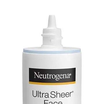 Neutrogena Ultra Sheer Liquid Daily Facial Sunscreen with Broad Spectrum SPF 70, Non-Comedogenic, Oil-Free & PABA-Free Weightless UVA/UVB Sun Protection, 1.4 fl. oz