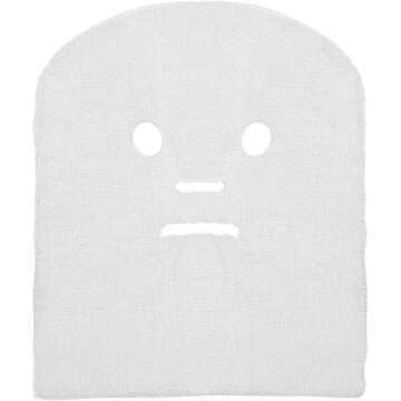 ForPro Professional Collection Precut Gauze Facial Mask, 100% Cotton Gauze, for High Frequency Facial Treatments and Masks, 100-Count
