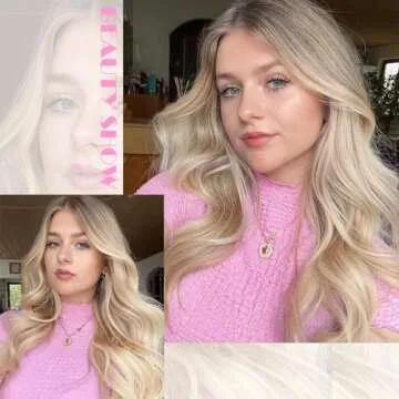 LADY MIRANDA Blonde Wigs Natural Look for All Occasions