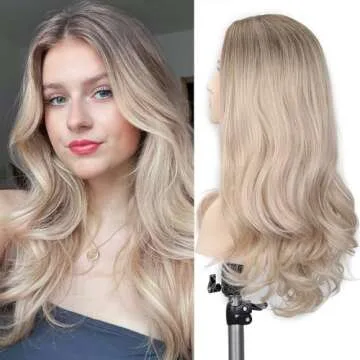 LADY MIRANDA Blonde Wigs Natural Look for All Occasions