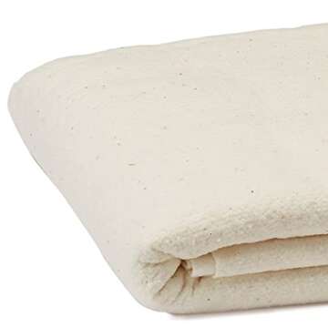 The Warm Company Warm & Natural Pre-Cut Twin Size 72" x 90" Cotton Batting - Premium Quilting & Craf...
