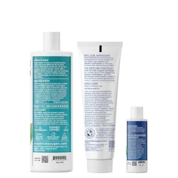 Essential Oxygen Pristine Protocol Organic Oral Care Kit 3 Count