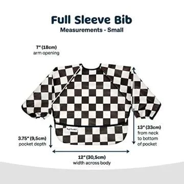 Tiny Twinkle Mess Proof Baby Bib for Easy Feeding