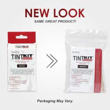 Godefroy Hair Color Kit for Spot Coloring, Covers Up Gray Hairs, Dark Brown, 4-Application Kit, Pack...