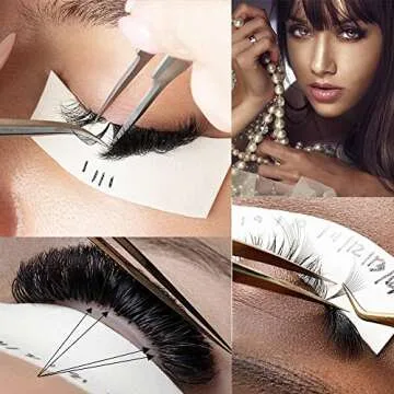 Foam Eye Pads for Eyelash Extensions - Akissos 125 PCS Pre Cut Medical Foam Tape Under Eye Pads Lash Extension Supplies Beauty Tools Lint Free Hypoallergenic No Latex Waterproof