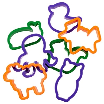 Wilton 50-Piece Animal Cookie Cutter Set Durable Dishwasher Safe