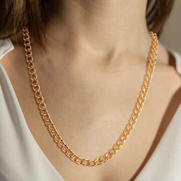 4 Rolls 39.4 Feet in Total Aluminium Curb Chains Twisted Links Curb Chain Spool Jewelry Making Chains for Bracelet Necklace Jewelry Making (Rose, Black, Silver, Gold)