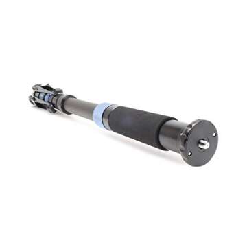 Sirui 6952060001753 P-424SR Carbon Fiber Photo/Video Monopod, Extends to 75", Supports 26.5 lb, Gray