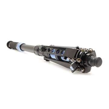 Sirui 6952060001753 P-424SR Carbon Fiber Photo/Video Monopod, Extends to 75", Supports 26.5 lb, Gray
