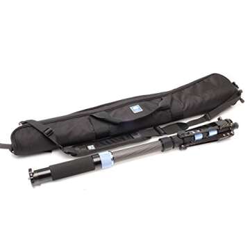 Sirui 6952060001753 P-424SR Carbon Fiber Photo/Video Monopod, Extends to 75", Supports 26.5 lb, Gray