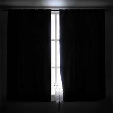 BGment Light Grey Blackout Curtains for Bedroom - Thermal Insulated Room Darkening Rod Pocket and Back Tab Window Curtains for Living Room, 2 Window Curtain Panels, 42 x 63 Inch