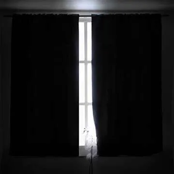 BGment Light Grey Blackout Curtains for Bedroom - Thermal Insulated Room Darkening Rod Pocket and Back Tab Window Curtains for Living Room, 2 Window Curtain Panels, 42 x 63 Inch