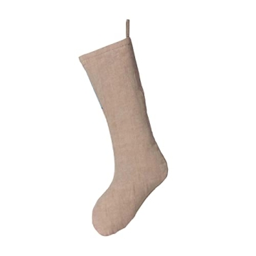 Cozy Appliqued Linen Stocking - Park Hill Collection