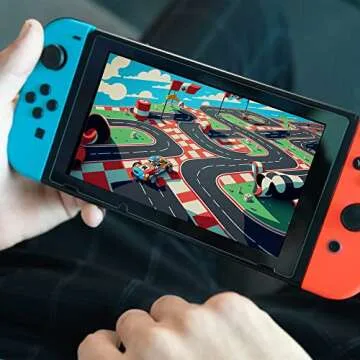 TalkWorks Nintendo Switch Screen Protector - Scratch, Crack Resistant, Ultra-Thin HD Touchscreen Tempered Glass Cover (Pack of 3)