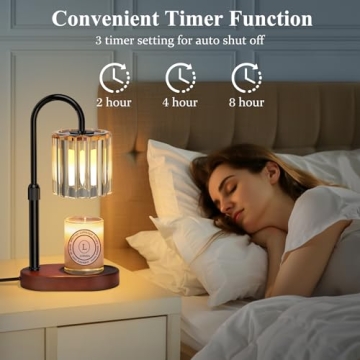 Lukasa Candle Warmer Lamp with Timer and Dimmer Features