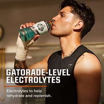 Gatorade Zero With Protein, 10g Whey Protein Isolate, Zero Sugar, Electrolytes, Grape, 16.9 Fl Oz, 12 Pack