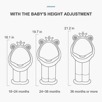 Hallo Potty Training Urinal Boy Urinal Kids Toddler Pee Trainer Bathroom Funny Baby Training Potties（DEEP Blue）