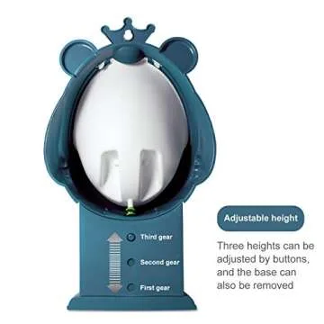 Hallo Potty Training Urinal Boy Urinal Kids Toddler Pee Trainer Bathroom Funny Baby Training Potties（DEEP Blue）