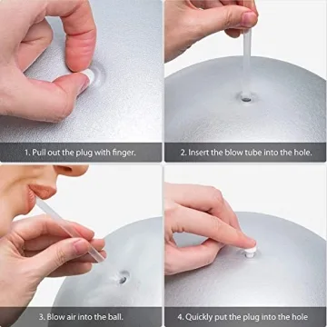 9 Inch Pilates Ball for Core Strength and Stability Training