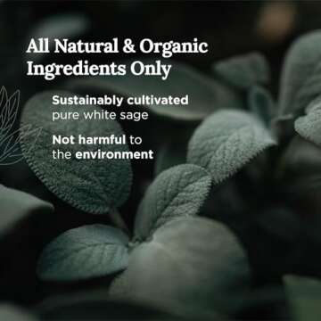 Magnificent 101 Candle Long Lasting Pure White Sage Scented Candle | 6 Oz - 35 Hour Burn | All Natural Soy Wax Smudge for House Energy Cleansing, Positive Vibes & Manifestation