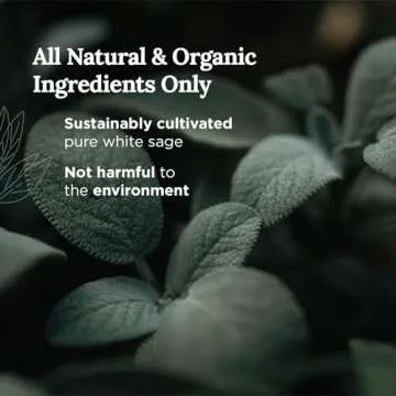 Magnificent 101 Candle Long Lasting Pure White Sage Scented Candle | 6 Oz - 35 Hour Burn | All Natural Soy Wax Smudge for House Energy Cleansing, Positive Vibes & Manifestation