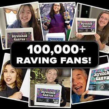 10 Pack Stretched Canvases for Painting, 9x12 Blank Rectangle Canvas Boards, Ideal for Acrylic, Oil,...