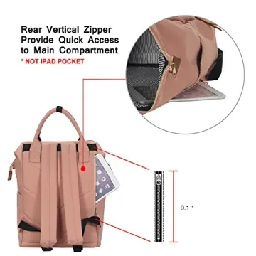 Lightweight Veegul 18L Travel Backpack in Light Pink